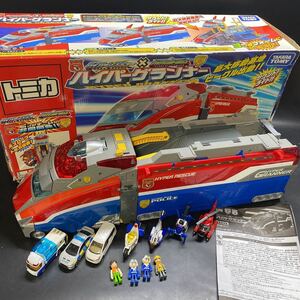 ジャンク トミカ ハイパーグランナー HYPER GRANNER ハイパーレスキュー×ハイパーブルーポリス 玩具 TOMICA 現状品 希少 レトロ