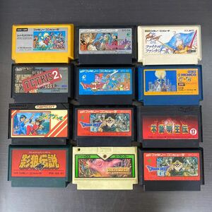 １２本セット ファミコン カセット 任天堂 ファミコンソフト FC ナムコ マリオ ドラクエ ケルナグール 不動明王伝 テトリス2 スペランカー