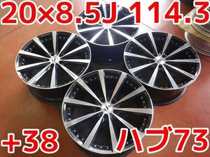 大幅値下げ中！R408W21♪ホイールのみ4本販売♪VANESSA ヴァネッサ♪20x8.5J PCD114.3 5H +38 ハブ73♪アルファード・ヴェルファイアに！