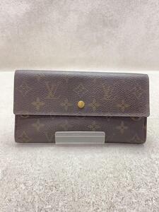 LOUIS VUITTON◆ポルト・トレゾール・インターナショナル_モノグラム・キャンバス_BRW/PVC/BRW/レディース