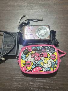 #1070 CASIO EXLIM EX-Z1 MEGAPIXELS HELLOKITTY エクシリム デジカメ キティ カシオ コラボモデル 通電,シャッター,フラッシュのみ確認済