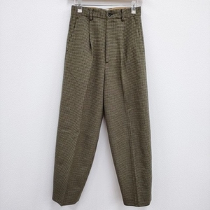 ROKU 6 BEAUTY&YOUTH HOUND TOOTH PANTS 定価39600円 千鳥柄 ウール パンツ ベージュ ロクビューティアンドユース 3-1202T 212543