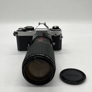 ★☆ニコン Nikon FE シルバーボディ SIGMA シグマ HIGH-SPEED ZOOM 1：3.5～4 f＝80～200mm レンズ シャッター切れます #22551☆★