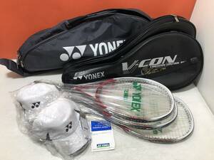 13/75☆テニス　ラケット　YONEX　V-CON20　ISOMETRIC　帽子　収納ケース　バッグ　まとめ　写真追加あり☆