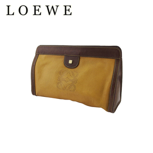 ロエベ クラッチバッグ セカンド バッグ レディース メンズ アナグラム LOEWE 中古