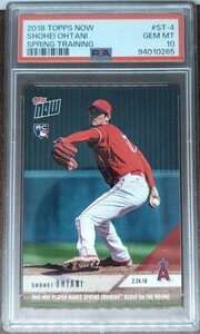 PSA10 2018 TOPPS NOW SPRING TRAINING ST-4 大谷翔平