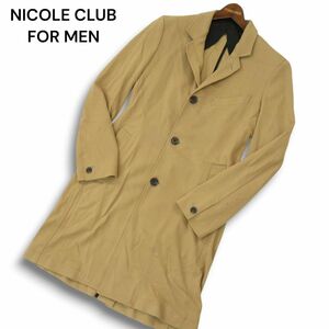 NICOLE CLUB FOR MEN ニコルクラブ フォーメン 通年 ジャージー★ カット チェスター コート Sz.48　メンズ　A4T09590_9#O