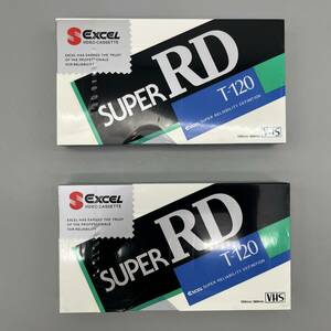 新品未開封 S Excel Super RD T-120 VHS ビデオテープ ビデオカセット 2本セット 管:062604-KN