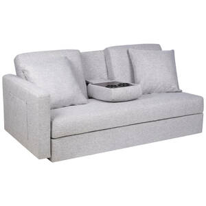 Blue-grey sofa bed E492