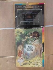 不思議の国のアリス フランス 版 カセットテープ 本 アリス French Alice au pays des merveilles Alice in Wonderland cassette tape BOOK