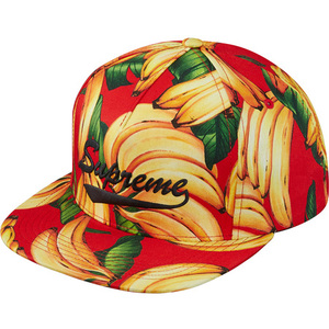 希少★新品本物【赤】★Banana 5-Panel バナナ スクリプトロゴ 正規店購入 限定品 シュプリーム レアモデル 入手困難 Supreme 2016S/S