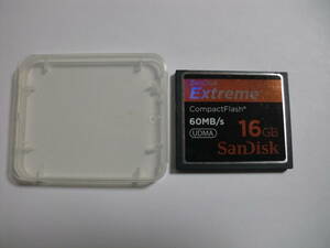 ケース付き　16GB　EXTREME　UDMA　60MB/s　CFカード　フォーマット済み メモリーカード　コンパクトフラッシュカード