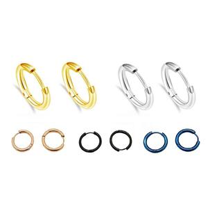 ピアス イヤリング シンプル 2個セット 【シルバー 14mm】 ステンレス 男女兼用 ユニセックス ピアス リング フープ お手入れ簡単 簡単