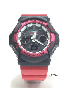 CASIO◆ソーラー腕時計・G-SHOCK/デジアナ/BLK/RED