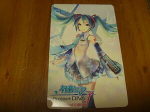 非売品　カード　☆★　【PSVita】 ◇ PS Vita 初音ミク Project DIVA f