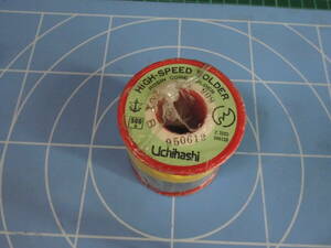 未使用品・高品質! Uchihashiリール巻ハンダ・HIGH-SPEED-SOLDER（５００ｇ/2.0ｍｍ）と自作はんだリールと収縮チューブの１セット！