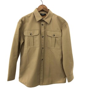 良好◆A.P.C. アーペーセー ロングスリーブ シャツ サイズ:34◆ ベージュ メンズ トップス