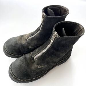 【美品】GUIDI × nonnative × UNDERCOVER センタージップブーツ 40 チャコール CENTER ZIP BOOTS BIG DADDY 2023A/W