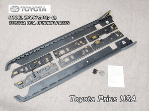 プリウスZVW50【TOYOTA】トヨタPRIUS純正USエアロ.サイドスプリッター黒色/USDM北米仕様プライムUSAサイドステップ米国サイドガーニッシュ