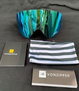 新品 ボンジッパー スノボ ゴーグル Vonzipper Encore スノーゴーグル スキー ミラーレンズ 箱入り 袋付き ジャパンフィット 送料無料