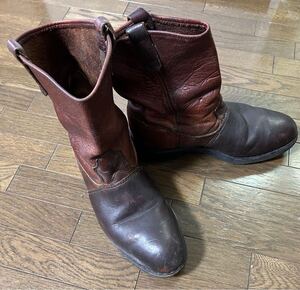 ★REDWING SHOES レッドウィング PECOS BOOTS ペコス ブーツ STEEL TOE 安全靴 ウエスタン★MADE IN USA アメリカ製 ★9インチ 27cm★