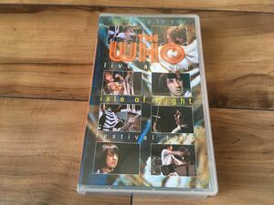 VHS★THE WHO / LIVE AT THE ISLE OF WIGHT FESTIVAL 1970