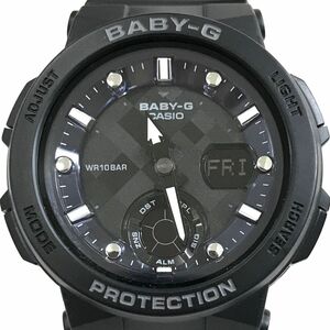 超美品 CASIO カシオ Baby-G ベビーG ベイビージー 腕時計 BGA-250-1A クオーツ ビーチトラベラーシリーズ アナデジ カレンダー 動作確認済