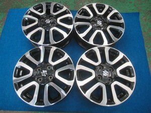 スズキ純正 15インチ アルミホイール 15X4.5J +45 PCD100 4H 4穴 中古