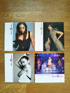 NAMIE AMURO 安室奈美恵　fan space FAN CLUB MAGAZINE 2003-2004　Vol.5〜8　4冊セット　ファンクラブ通信