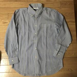 ユニクロ　UNIQLO DRY NON IRON SHIRT ドライノンアイロンシャツ　ストライプ柄　濃いブルー×ホワイト　新品　xl