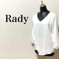 Rady ブラウス　プルオーバー  アシンメトリー　フォーマル　通勤　光沢