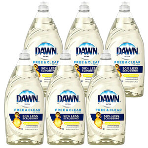 食器用洗剤 DAWN ドーン フリー＆クリア レモンエッセンスの香り479ml 6本セット 濃縮 キッチン洗剤 食器用洗剤 日用品