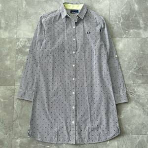 FRED PERRY フレッドペリー ストライプ ドット シャツワンピース M