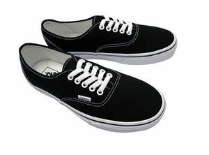 デッド!! USA企画 VANS Authentic BLACK バンズ アメリカ企画 オーセンティック ブラック 黒 × 白 us 8.5 / 26.5 ㎝