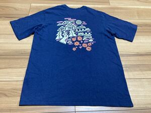 patagonia パタゴニア　p6 トレイルランニングtシャツ グラフィックtシャツ 半袖Tシャツ ネイビー　レギュラーフィットＭサイズ　美品