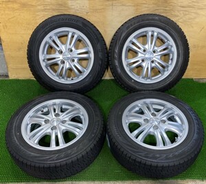 175/65R14 BRIDGESTONE【2017年】(社外アルミホイール) 14X5.5J ET38 4H/100 4本セット！コンパクトカー等に