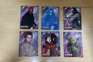 「スターウォーズ」　KONAMI　ソーシャルゲーム　STAR WARS COLLECTION　映画公開記念スペシャルカード　全６種