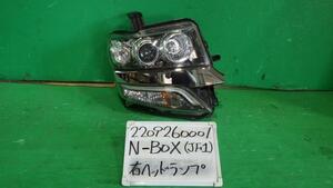 Ｎ－ＢＯＸ DBA-JF1 右ヘッドランプASSY カスタムG Lパッケージ PB85P 100-62038