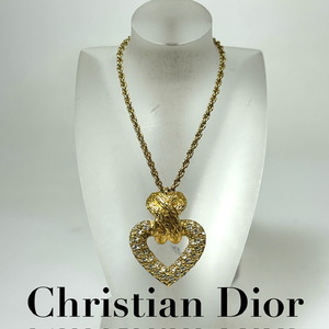 【Christian Dior】ディオール オープンハート ネックレス ペンダン