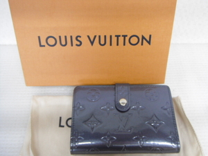 LOUISVUITTON ルイヴィトン ヴェルニ ポルトモネ・ビエ ヴィエノワ がま口財布 エナメル パープル イニシャル刻印有 定形外郵便510円 B5-a