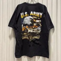 【送料無料】 USA 古着 U.S.ARMY バック プリント Tシャツ