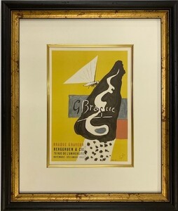 【特価】　≪　　ジョルジュ ブラック　　≫　　リトグラフ【石版画】 　 BRAQUE GRAVEUR 　 1959年　 　GEORGES BRAQUE