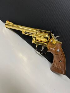 ★美品★ SMITH & WESSN M19 COMBAT MAGNUM 357MAGNUM KOKUSAI SANGYO SMG 金属製　モデルガン S＆W 6インチ ゴールド　箱なし　弾なし