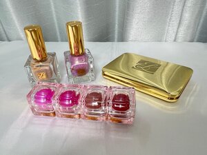 ■【YS-1】 エスティローダー Estee Lauder ■ デラックスピュアカラー リップヴィニル ネイル ■ 4点セット まとめ 【同梱可能商品】■B