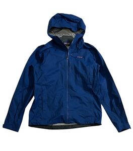 ■ Patagonia パタゴニア ■ ロゴ ラベル 止水ジップ レインシャドー ナイロン ジャケット ブルー系 S