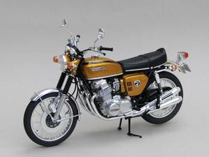 アオシマ 1/12 ホンダ ドリームCB750FOUR 塗装済み改造完成品 スポークはり直し