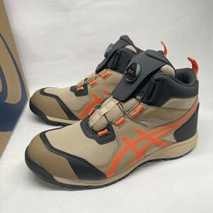 即決!未使用! asics WINJOB CP214 TS BOA 26cm / 安全靴 アシックス ウッドクレープ ハバネロ