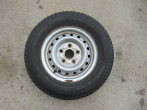 鉄ホイール（１３×５Ｊ）スタッドレスタイヤ　ＢＲＩＤＧＥＳＴＯＮＥ　ＢＬＩＺＺＡＫ　ＶＬ１　１６５Ｒ１３ＬＴ　８ＰＲ　１－⑥