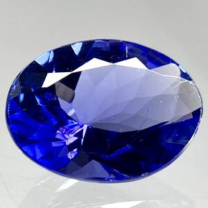 ●天然タンザナイト0.895●j 約7.4×5.7mmソーティング付 ルース 裸石 宝石 ジュエリー tanzanite ゾイサイト