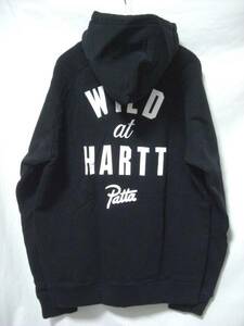 新品 2014 AW PATTA × CARHARTT カーハート WIP HOODED SWEATSHIRT パーカー 黒 L